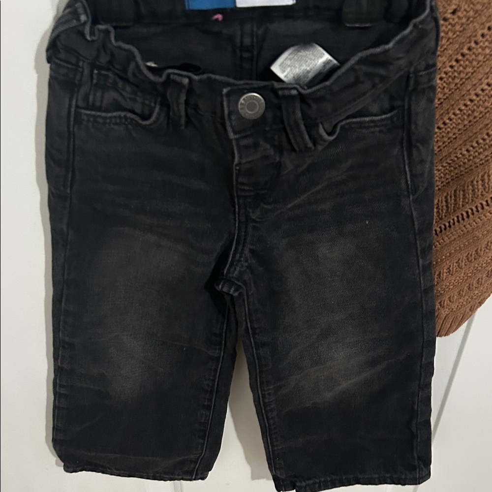 Old Navy Kids Black Jeans and crochet top